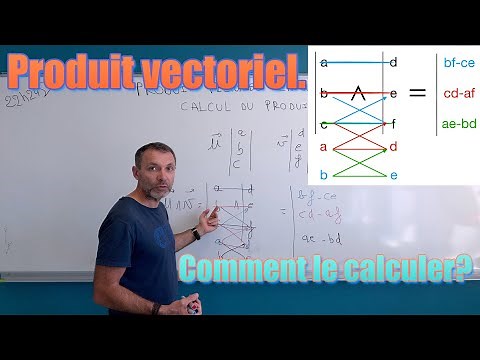 Calcul du produit vectoriel.