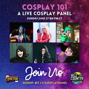 Join us Sunday, June 27th at 4PM CT for Cosplay 101: So, you want to Cosplay? This will be our first live panel! To get in on the fun you will want to make sure you are registered to receive the panel link on Sunday. The panel will feature @ithileryn @jazmine_leija @peachypandacos @rociojimenezcosplay @w1ckedwhip @pariscosplays - the panelists will cover how to get started in Cosplay, tips of the trade, their Cosplay glow ups and more! We have had lots of questions submissions, so tune in to mak