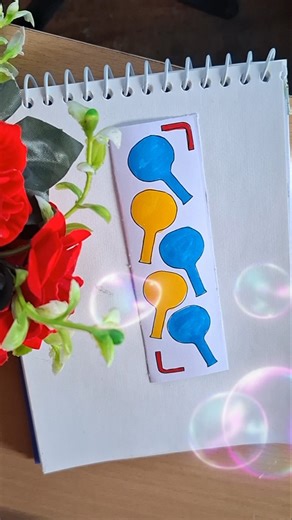 Creative Circle Pattern Bookmark Design | Easy Bookmark Idea for Beginners #viral #trending #shorts