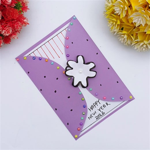 How to Make Happy New Year Greetings Card For Gift | Creative Art & Craft Ideas