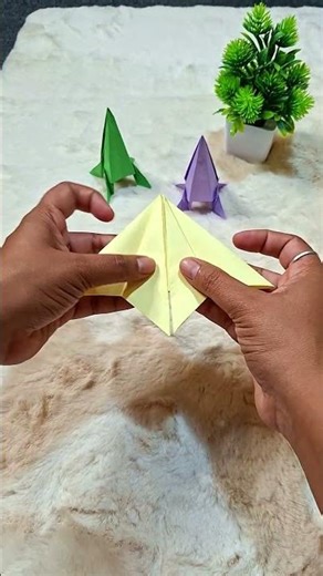 Easy Paper Rocket Origami 🚀🎨