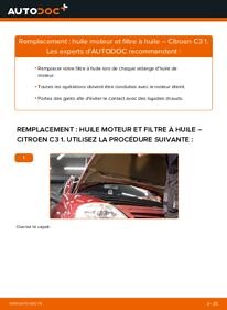 Comment changer : huile moteur et filtre huile sur Citroen C3 1 - Guide de remplacement