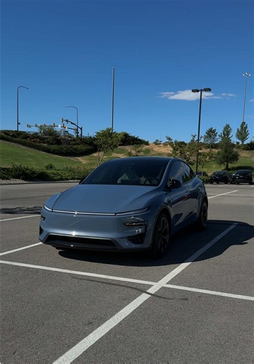 Frost Blue Tesla Model Y: Tint and PPF Finished