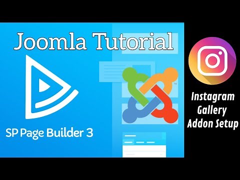 SP Page Builder Instagram Gallery Addon Setup | Joomla Tutorial