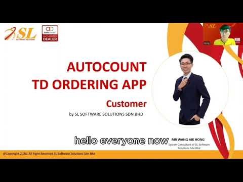 AutoCount TD Ordering App Customer
