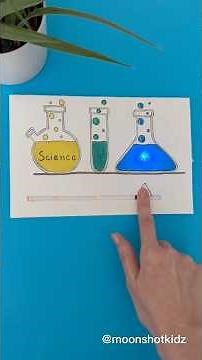 DIY “Science is cool” interactive card. Easy and fun paper electronics project for beginners.