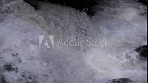 View of ripple of waterfall, the most powerful waterfall , Slow motion, shot at 250 fps.