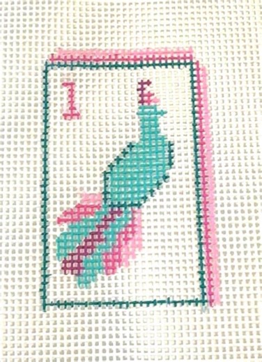 Bird Bam Needlepoint Canvas | Mahjong Tile Ndlpt Project - Etsy