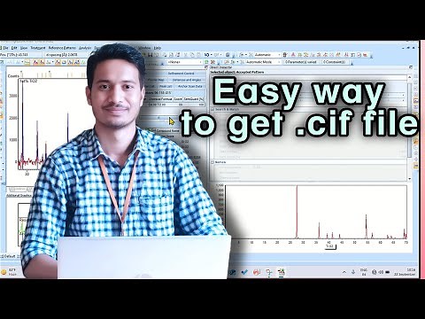 How to get a cif file in 2 minutes ? A Easy and Convenient way ! Kiran Thakur
