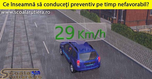 Chestionare DRPCIV/DGPCI categoria B: Ce înseamnă să conduceți preventiv pe timp nefavorabil?