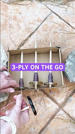 How to 3-ply with 4 Drop Spindles #handspinning