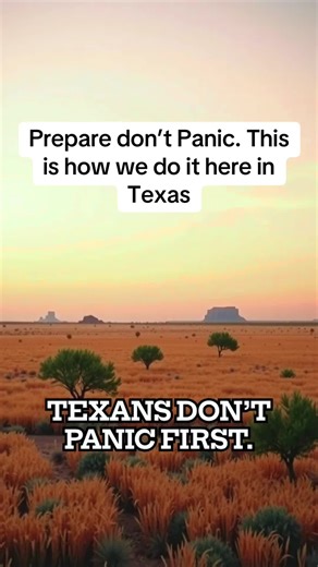 Prepared don’t panic. This is how we do it here in Texas. This is Texas Texas History Texas Travel Texas TikTok Hidden Texas Texas Culture Texas Pride Texas #hiddentexas #texashistory #texastruth #TexasTikTok #texas