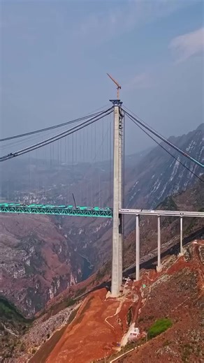 The tallest bridge in the world in China.#bridge #construction #engineering