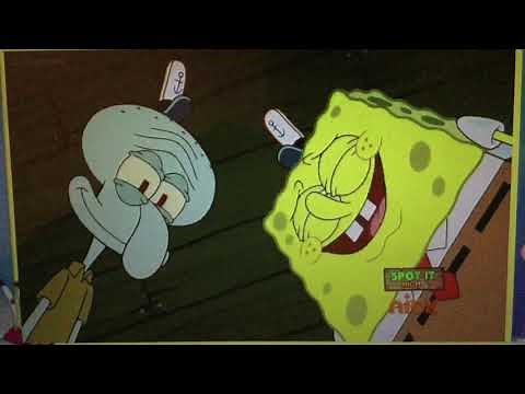Squidward and spongebob flushing a lot of stuff down the toilet (READ DESCRIPTION)
