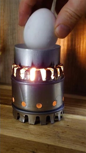 Rocket Stove Egg Cooking — Can a Candle Really Boil an Egg? #campfire #outdoor