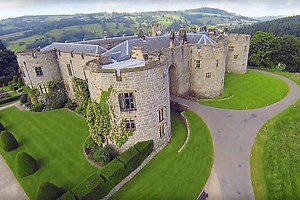 Watch: Bird's eye view of historic Chirk Castle