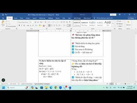 Bài 10.2. Mảng một chiều trong C++ (Kiểm tra dãy)