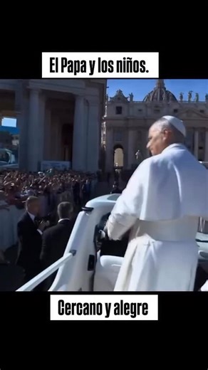 3K views · 888 reactions | Bellos momento del Papa en su camino a las celebraciones. Y su encuentro con los niños. | Corazón de Paúl | Facebook