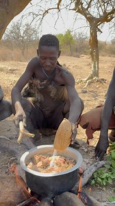 Hadzabe tribe meal preparation | African Remotes Explorer