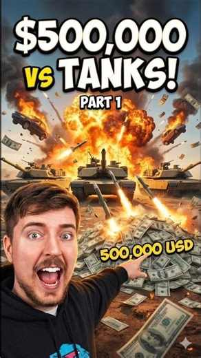 $500,000 vs Tanks, TNT & Flaming Cars! (Insane Destruction Challenge) Part-1 #mrbeast