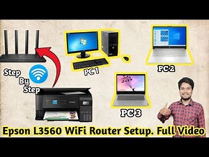 Epson l3560 WiFi Router Setup in Hindi | Epson L3560 Computer Se wifi Kaise Connect Kare