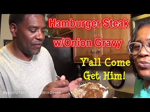 Hamburger Steak with Gravy & Onions | Simple Recipe