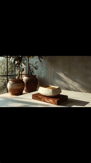 Each incense material releases a different density of smoke. #incense #incenseburner #homedecor