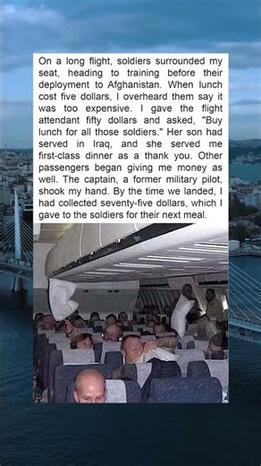 When Kindness Takes Flight: A Passenger’s Generous Gift to Soldiers