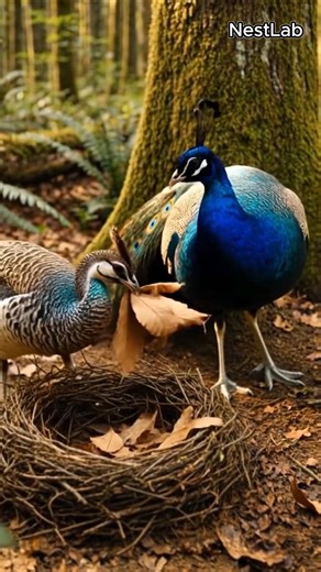 These Peacocks Built a Perfect Circle Nest 😳🪶