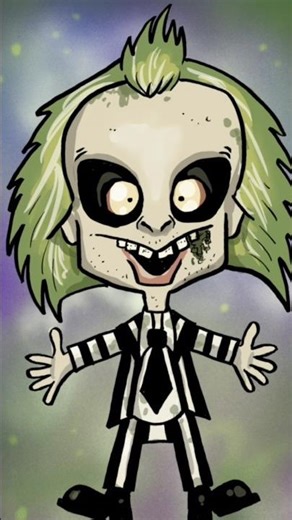 Beetlejuice tutorial up now! #beetlejuice #howtodraw