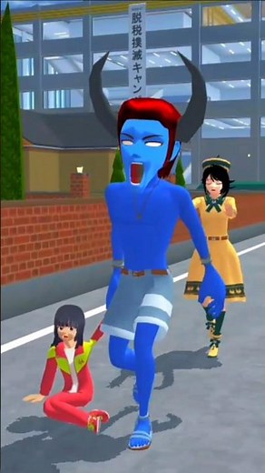 Sakura school simulator 🤯🧟‍♂️😨 _sakuraschoolsimulator _sakura shorts_youtubeshorts _viralvideo_sss