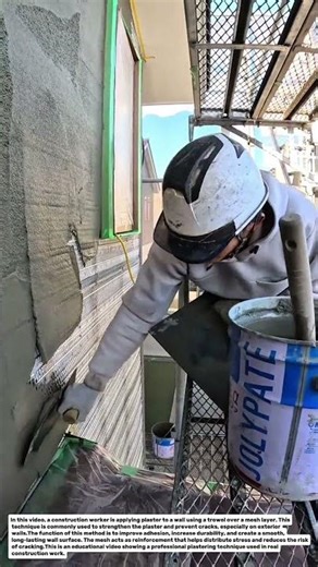 Pro Plastering Technique! Perfect Wall Finishing with Mesh Reinforcement.