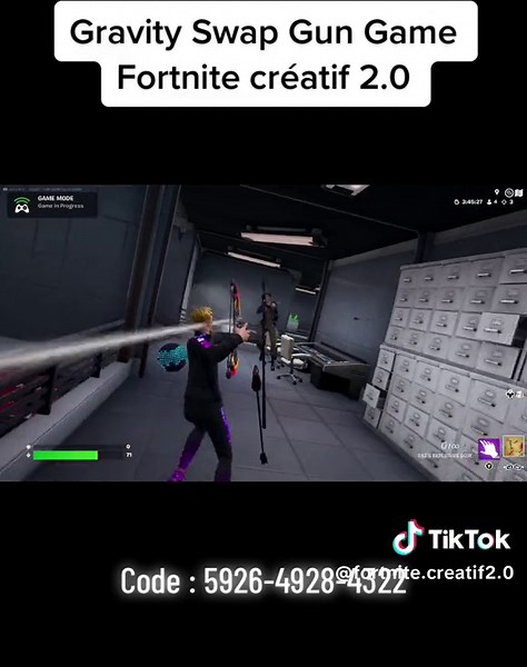 Gravity Swap Gun Game made with uefn ! #fortnitecreatif #fortnitecreative #fortnitefr #uefn #creatif2 #creative2 #fortnitefrance #gungame