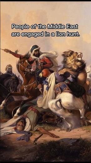 The Lion Hunt: When Art Meets Survival Raden Saleh #history #art