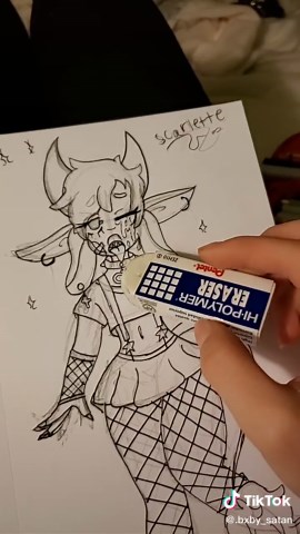 drawing my demon gals I made #sketch #demon #cute #artist #foryoupage #demonsketch #demongirldrawing #drawing #oc #monstergirlmaker