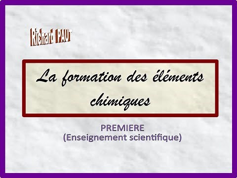La formation des éléments chimiques - Première (ES)