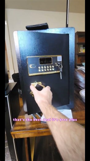 RXDSAFE 5.2 Large Home Security Safe Box with Digital Keypad Alarm System Internal Locking