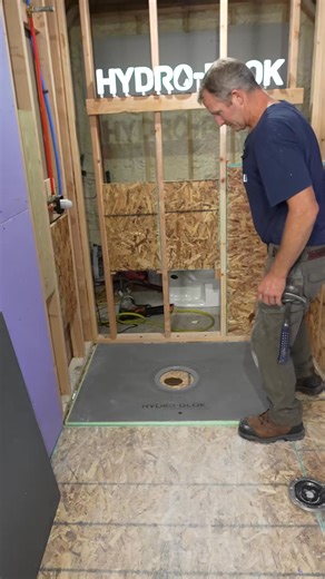 Hydro-Blok makes it easy 😃 Building a curbless shower has never been so simple 👍 Here are my 5 top reasons for endorsing and liking this system: 1. Its a fully waterproof foam board with cement coating that provides rigidity 2. Life time Warranty 3. Easiest drain connection I've ever installed 4. Easy to modify shower pan (customizing to fit an odd shaped shower is no problem) 5. Sealant application provides a fast & efficient method for installation Find a Hydro-Blok Dealer Here's a list of a