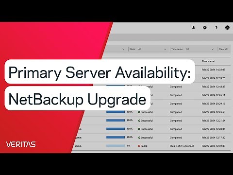Primary Server Availability: NetBackup Upgrade