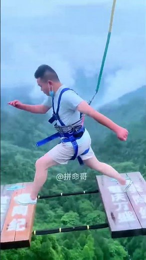 Bungee Jumping With Rope In Beautiful Place:Asmr Bungee Jumping