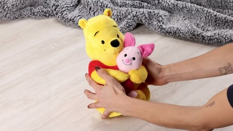 Disney Classics Lil Friends Winnie the Pooh and Piglet Plush Stuffed Animal, Kids Toys for Ages 2 Up by Just Play