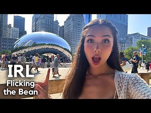 Flicking the Bean at Millennium Park hehe ♡ IRL stream in Chicago