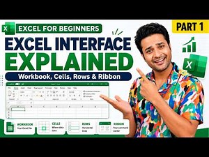 Excel Interface Explained for Beginners | Workbook, Worksheet, Cells & Ribbon