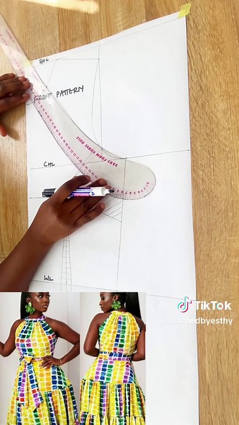 Halter Sleeveless Tiered Dress Sewing Tutorial