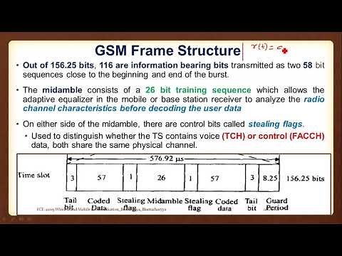 Lecture 29: GSM Frame Structure and introduction to logical channels