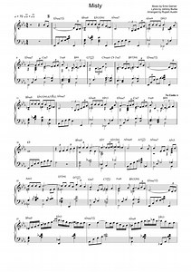"Misty" Jazz standard (piano solo) - Sheet Music Library (PDF)
