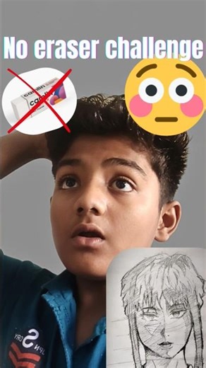 I Tried The Drawing Challenge Without An Eraser #drawing challenge #how to draw #drawing