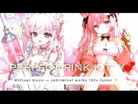 extreme instant pink kitty subliminal (no music = 100x faster) 💕✨100% PERFECT PINK KITTY ♡