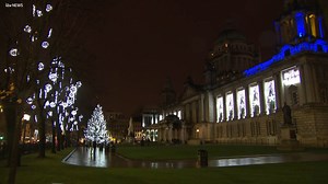 It's beginning to look a lot like Christmas... Belfast has entered the festive season as the city's Christmas lights were switched on today. The Covid-19 restrictions prevented the traditional event from taking place, instead the city lit up at different times throughout the day... | UTV Northern Ireland