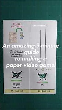 Learn how to make an amazing paper video game in just 3 minutes!